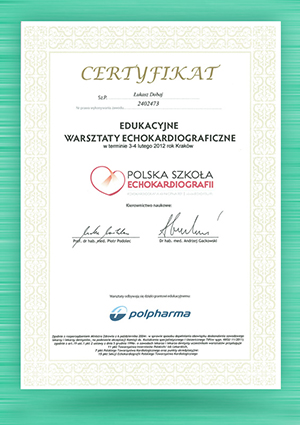 Certyfikat szkolenia