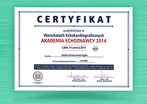 Certyfikat szkolenia